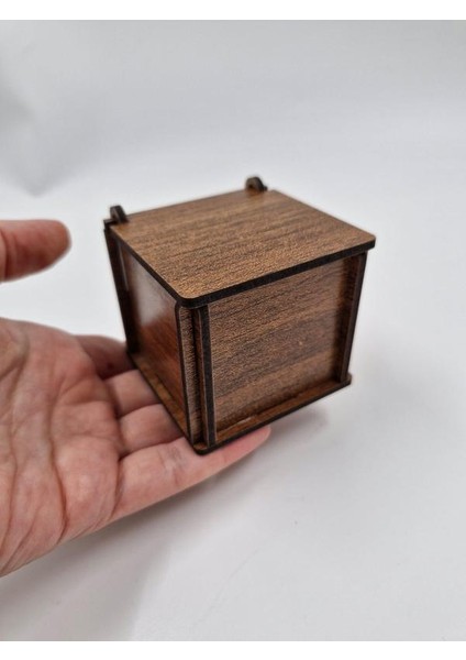 Ahşap Dekoratif Kutu 6 cm x 6 cm x 5,5 cm fiyatları