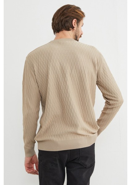 Basic Bisiklet Yaka Triko Kazak