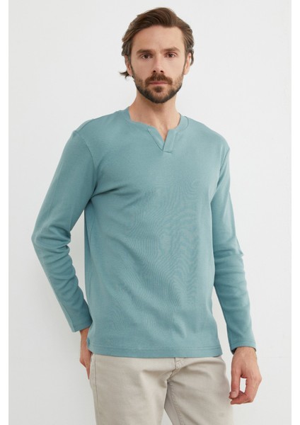 Basic V Yaka Ribanalı Body