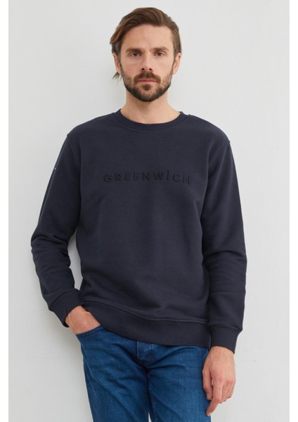 Greenwich Yazı Nakışlı Bisiklet Yaka Sweatshirt fiyatları