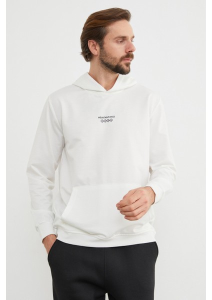 Mountaın Range Yazı Baskılı Kapüşonlu Sweatshirt fiyatları