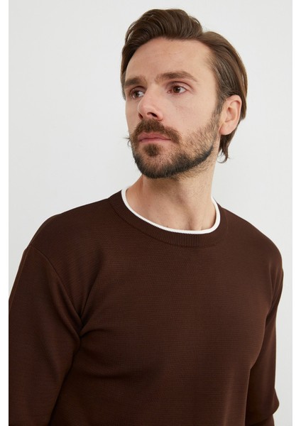 Basic Çizgili Bisiklet Yaka Triko Kazak fırsatları