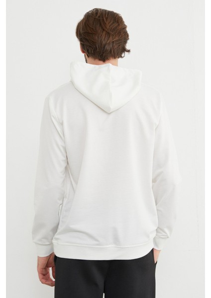 Mountaın Range Yazı Baskılı Kapüşonlu Sweatshirt