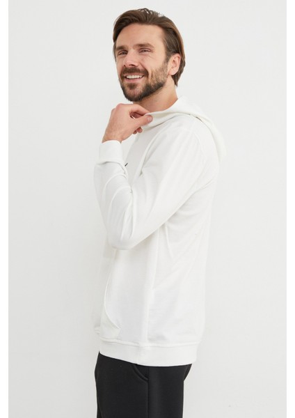 Mountaın Range Yazı Baskılı Kapüşonlu Sweatshirt