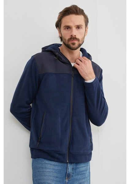 Armalı Kapüşonlu Fermuarlı Polar Ceket fiyatları