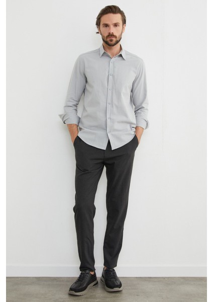 Beli Lastikli Bağcıklı Kumaş Pantolon