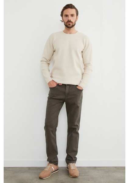 Fermuarlı Regular Fit Jean