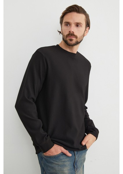 Basic Fitilli Bisiklet Yaka Sweatshirt fiyatları