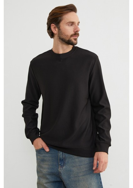 Basic Fitilli Bisiklet Yaka Sweatshirt modelleri