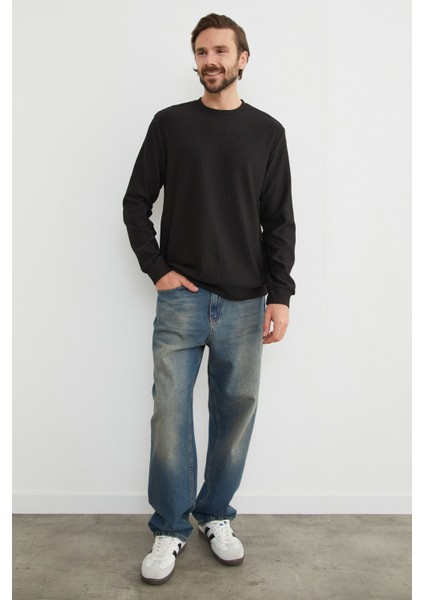 Basic Fitilli Bisiklet Yaka Sweatshirt indirimleri