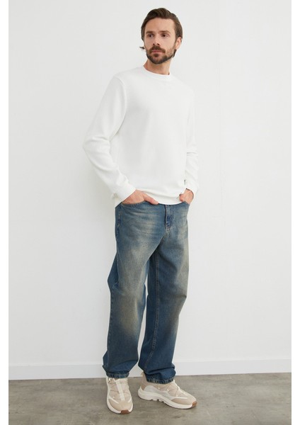 Basic Fitilli Bisiklet Yaka Sweatshirt fiyatları