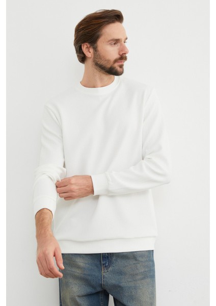 Basic Fitilli Bisiklet Yaka Sweatshirt fırsatları