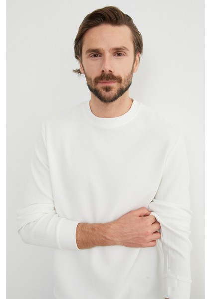 Basic Fitilli Bisiklet Yaka Sweatshirt indirimleri