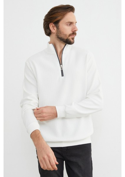 Fitilli Yarım Fermuarlı Sweatshirt fırsatları