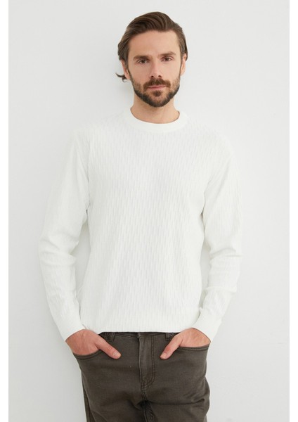 Basic Bisiklet Yaka Triko Kazak