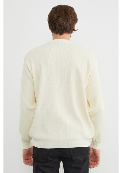 Basic Bisiklet Yaka Triko Kazak