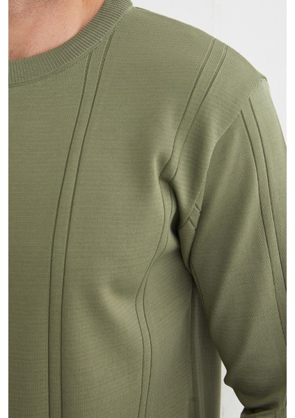 Şeritli Bisiklet Yaka Triko Kazak indirimleri