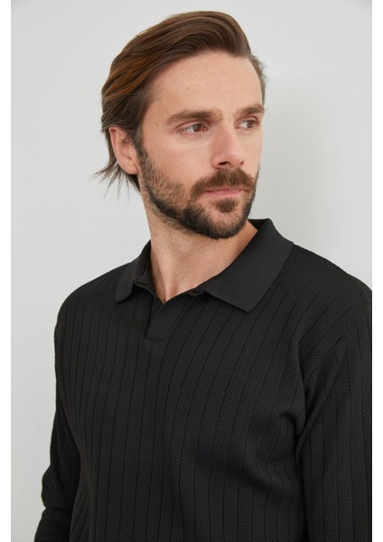 Basic Polo Yaka Triko Kazak fiyatları