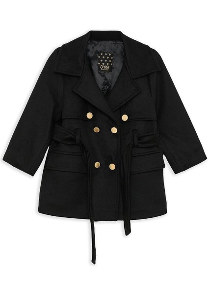 Bg Store Kız Çocuk Siyah Kaban