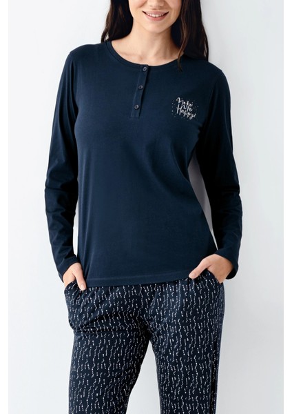 3429-X Kadın Battal Uzun Kol Pijama Takım fiyatları