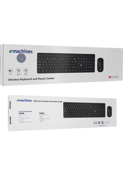 Emachines, EAK920, Siyah, 2.4ghz Kablosuz, Türkçe Q, Klavye Mouse Set indirimleri