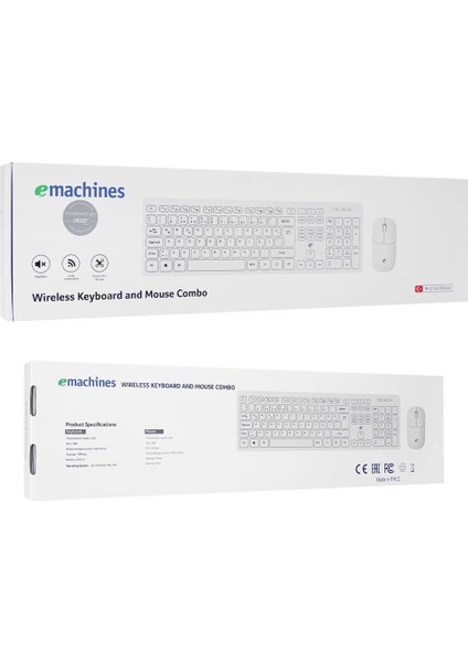Emachines, EAK920, Beyaz, 2.4ghz Kablosuz, Türkçe Q, Klavye Mouse Set indirimleri