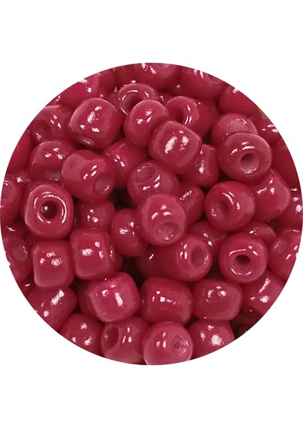 Dökme Cam Kum Boncuk Büyük Boy (6/0) 4 mm - 60 Gram - Bordo - BNC133 fiyatları