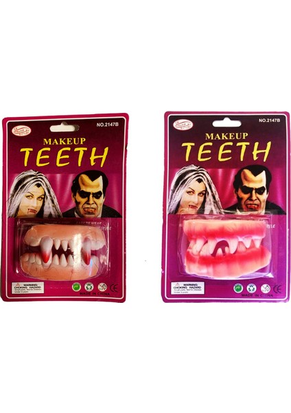 Takma Vampir Dişi 2 Adet Vampir ve Seyrek Model