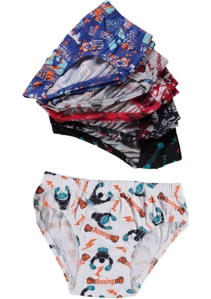 6 Adet Desenli Erkek Çocuk Slip 504 fiyatları