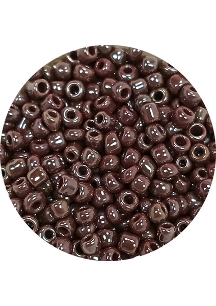 Dökme Cam Kum Boncuk (8/0) 3 mm - 20 Gram - Parlak Koyu Kestane - BNC168 fiyatları