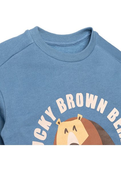 Erkek Bebek Eşofman Takımı Bisiklet Yaka Uzun Kol Ribanalı Paça modelleri