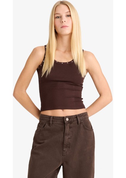 Coool Fitted Kare Yaka Fitilli Kaşkorse Atlet G1611AX25AU modelleri