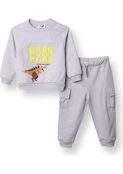 Erkek Bebek Eşofman Takım Bisiklet Yaka Uzun Kol