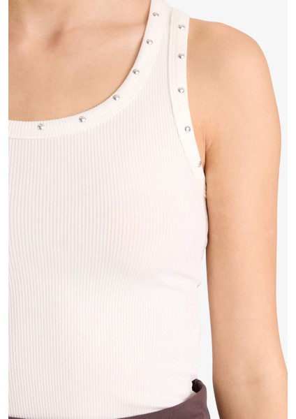 Coool Fitted Kare Yaka Fitilli Kaşkorse Atlet G1611AX25AU fırsatları