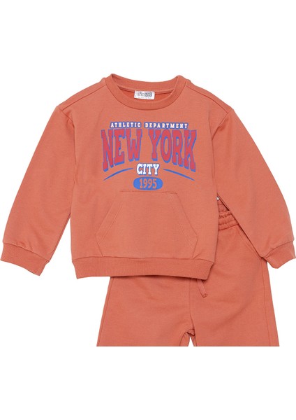 Erkek Bebek Eşofman Takımı Bisiklet Yaka Uzun Kol Ribanalı Paça modelleri