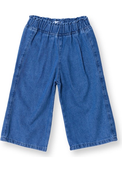 Kız Bebek Denim Pantolon Reçme Paça