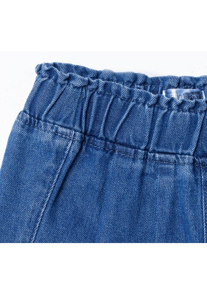 Kız Bebek Denim Pantolon Reçme Paça modelleri