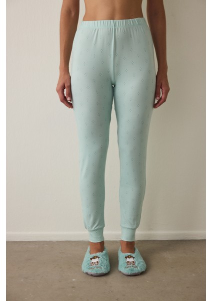 Mint Sleep-In Yıldız Desenli Termal Etkisi Pijama Altı
