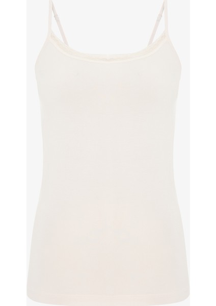 Açık Pembe Ayarlanabilir Askılı Kapsız Modal Atlet