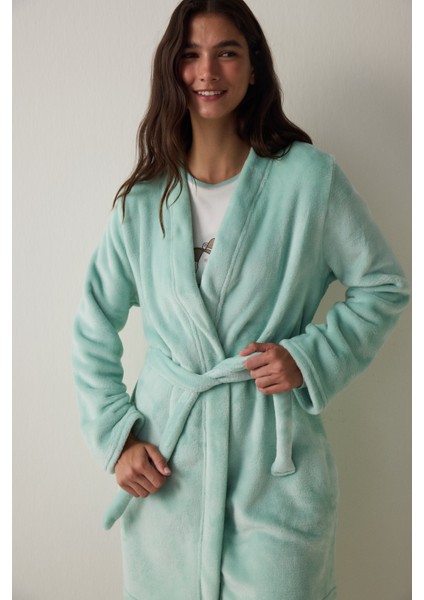 Mint Sleep-In Kuşaklı Yumuşacık Termal Etkili Sabahlık modelleri