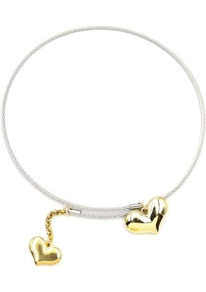 Kalp Tasma Kolye - Gümüş