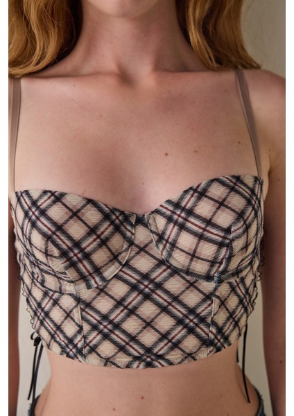 Askı Detaylı Balconette Kapsız Crop Büstiyer fiyatları