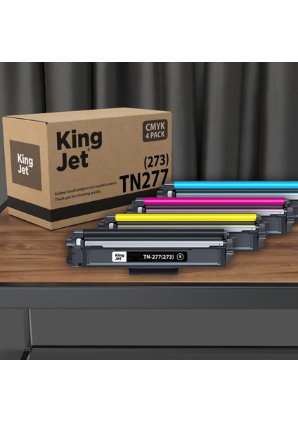 Brother Uyumlu DCP-L3517CDW Yüksek Kapasiteli 4 Renk (Takım) Muadil Toner | TN-277