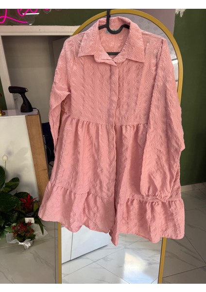 Pembe Gofre Tunik fırsatları