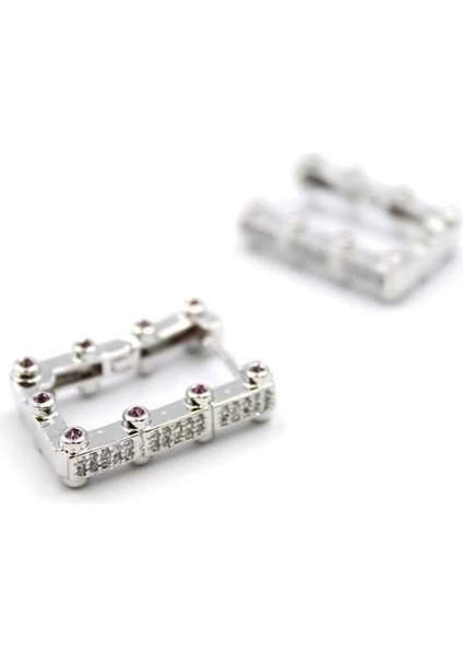 Dikdörtgen Küpe - Gümüş