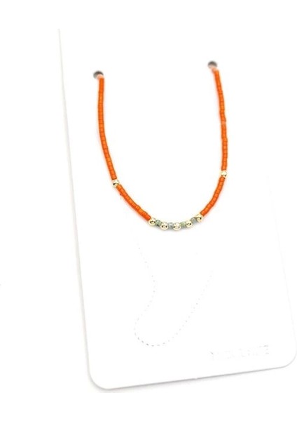 Kum Boncuk Halhal - Turuncu fiyatları