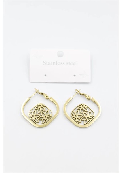 Çiçek Küpe - Altın