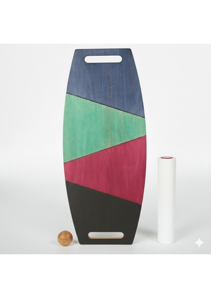 Denge Tahtası Balance Board Çift Fonksiyonlu Gym Board Rocket Board 73 x 31 cm