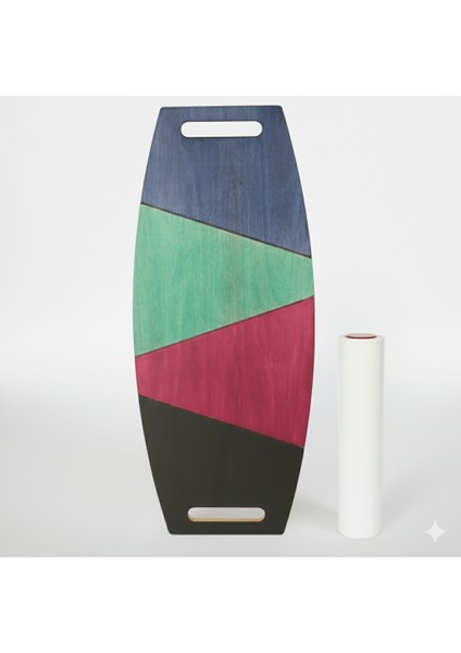 Denge Tahtası Balance Board Çift Fonksiyonlu Gym Board Rocket Board 73 x 31 cm