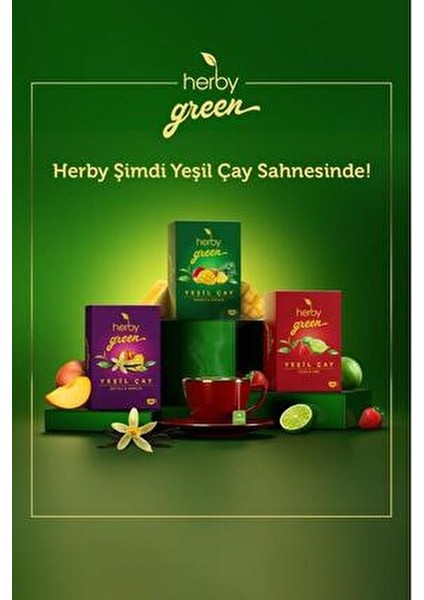 Yeşil Çay Şeftali ve Vanilya 18 Poşet Vitamin